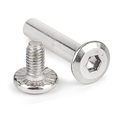 10 Pack Inline Skates Wheel Mounting Screws and Bolts Set Roller Skating Brake Mount Screw Bolt Kit for Roller Blade Wheels Replacement Adjustable Inline Skate Roller Hockey Wheels Repair