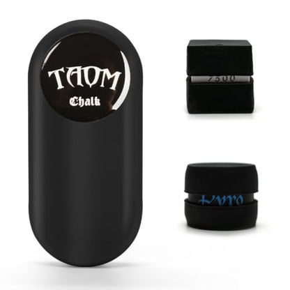 TAOM Magnetic Chalk Holder Belt Clip for Round and Square,Portable Pool Cue Chalk Holder with Silicone Clip,Silent Chalk Holder Pool Billiards,Chalk Case Pool Table Accessories - color: A-White Taom