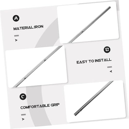 BESTonZON 2pcs Iron Foosball Table Rods Replacement Handles for Table Soccer Gaming Comfortable Grip