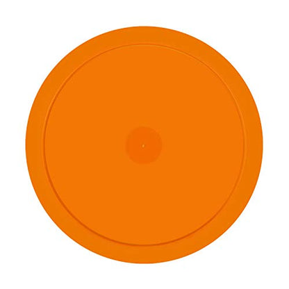 ONE250 Air Hockey Pushers and Red Air Hockey Pucks, Goal Handles Paddles Replacement Accessories for Game Tables (4 Striker, 4 Puck Pack) - color: Orange