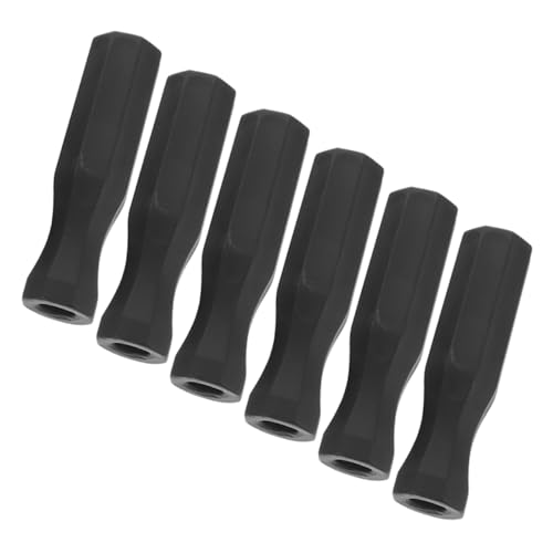 Mikikit 6pcs Foosball Table Handles Nonskid Replacement Grips for Table Soccer Easy to Install Professional Parts for Enhanced Game