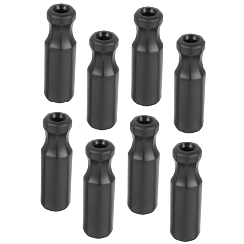 Mikikit 8Pcs Skid TPR Foosball Handles Professional Soccer Table Replacement Grips Ergonomic Design for Enhanced Play Compatible with Foosball Machines