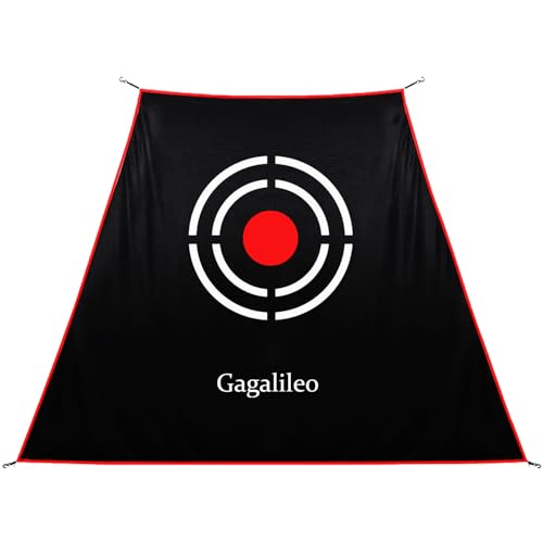 Gagalileo Golf Target Cloth: Protective Net Portable Easy Setup with S-Hooks & Ropes Indoor Outdoor Practice All Golfers Training Accuracy for Backyard Garage - size: 7.9x5x4.3FT