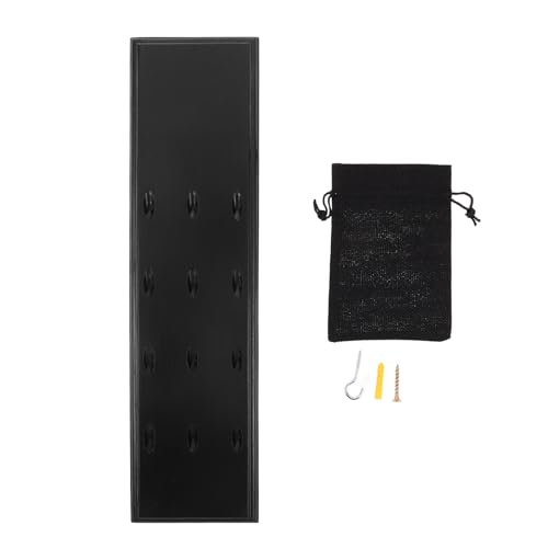 Wall Mounted Dart Holder: Steel Tip Or Soft Tip Dart Caddy for Wall - Wooden 12 Slots Display Holder for Home Office Game Room Storage Black - color: Black