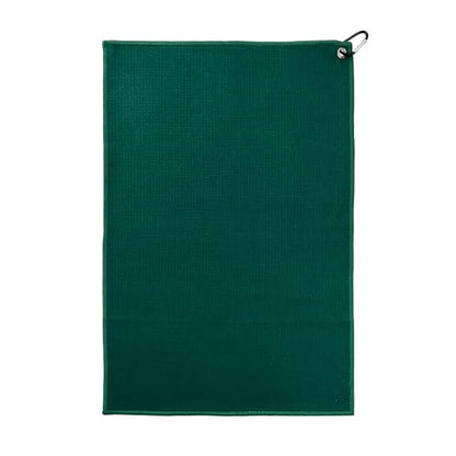 ZEETY Golf Towel with Carabiner Clip – 16"x24" Kaleidoscope Pattern Microfiber Golf Towels – Unique Golf Accessories & Golf Gifts for Men & Women (Green) - color: Green
