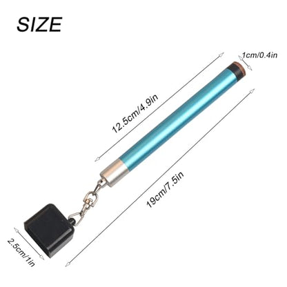LAKE OF FIRE Pool Cue Chalk Holder – 2-in-1 Billiard Accessory with Pool Chalk Holder & Cue Tip Tool - color: Blue, style: Square
