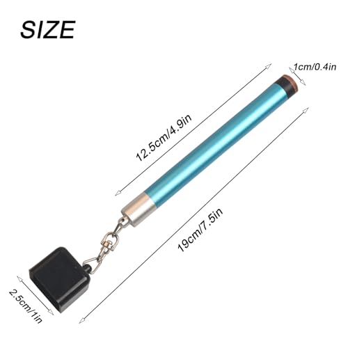 LAKE OF FIRE Pool Cue Chalk Holder – 2-in-1 Billiard Accessory with Pool Chalk Holder & Cue Tip Tool - color: Blue, style: Square