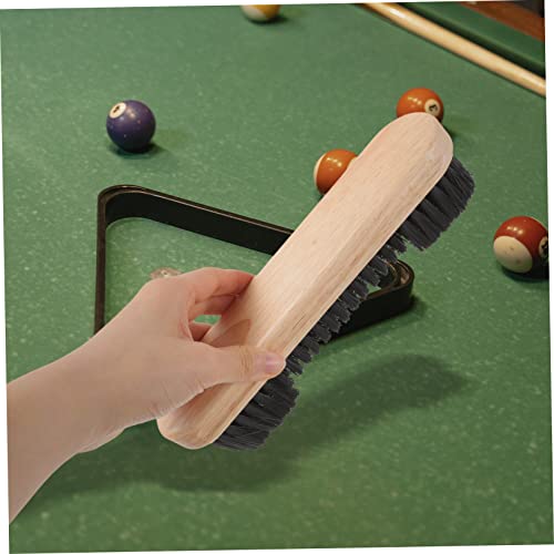 BESPORTBLE 2pcs Pool Table Cleaning Brush Set Wooden Billiards Table Dust Removal Tool Multi-Purpose Rail Surface Cleaner Compact Design for Efficient Maintenance