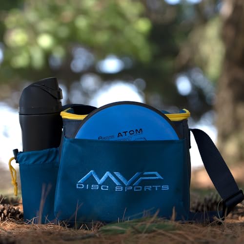 MVP Disc Sports Cell Disc Golf Starter Bag (Choose Your Favorite Color) - color: Light Cobalt/Midnight Blue