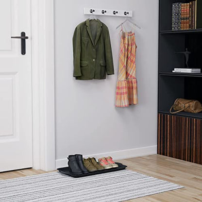 Matace 1 Pack Rubber Small Boot Tray for Entryway,Boot Mat,Shoe Tray,Shoe Mat for Indoor and Outdoor Use, 27.95"x 15.74" (Pack of 1) - size: 29.5" x 15.7" x 1.2"