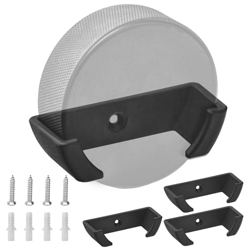 Hockey Puck Wall Mount Display (4 Pack) Wall Rack Holder Brackets for Collectible Pucks & Game Winning Pucks, Wall-Mountable, Holder for all Ice hockey