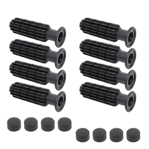 8Pcs Foosball Grips with End Plug Rod Portable Table Soccer Replacement Children
