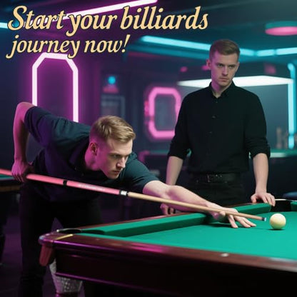 2 in 1 Heavy Break Jump Cue: 3-Piece Break Cue Pool Stick 58 Inch 21oz 14mm Pro Tips Fas-Grade Maple Wood Jump&Break Pool Cue Sticks (Pink, 19~22 oz)