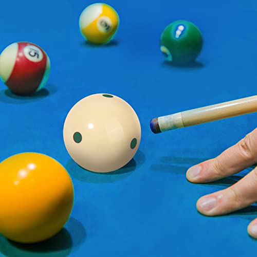 GSE Games & Sports Expert Billiard Practice Training Cue Ball, AAA-Grade PRO Cup Standard Pool Billiard Cue Ball (6 oz 2-1/4" Several Colors Available) - color: Red & Green