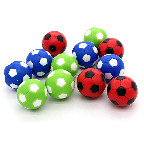 Foosball Balls Replacement,Foose Balls, Mini Foosball 36mm,Multicolor Foosball Accessories 12pack