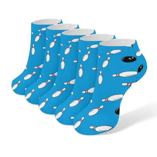 5 Pairs Women’s Low Cut Ankle Socks, Soft Athletic No Show for Running Yoga Daily Wear - color: Picture (15)