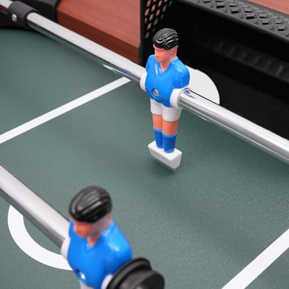 Foosball Table for Home, 47 Inch Soccer Table Game with 8 Rod Design, Indoor Table Soccer Game Set, Heavy Duty Wood Football Table for Game Room, Family Entertainment Arcade Table