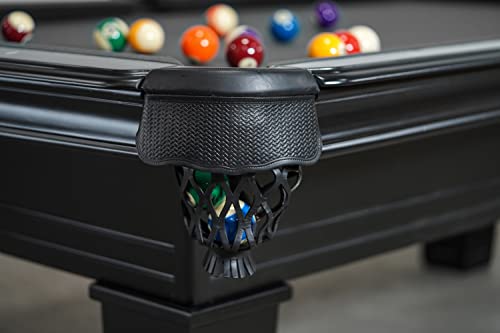 Empire USA - Corona Slate Pool Table W/Premium Billiards Accessories - (7FT and 8FT,Stain Black) - size: 8FT Without Installation