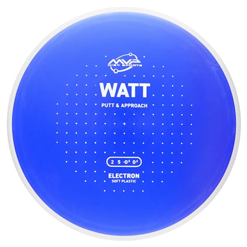 MVP Disc Sports Electron Watt Disc Golf Putter (Choose Your Firmness/Colors May Vary) - size: 160-165g, style: Soft
