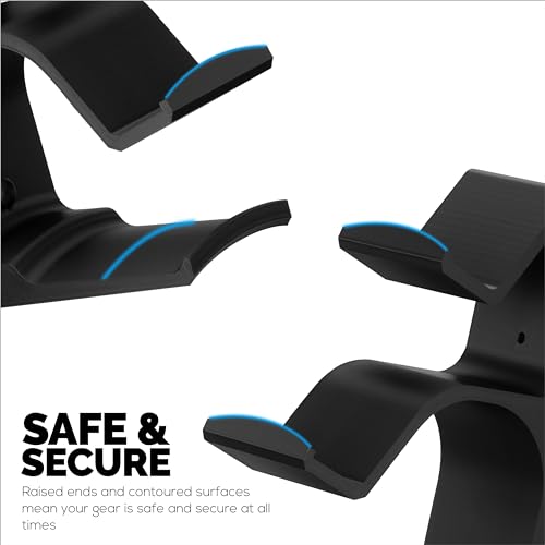 BRAINWAVZ The Behemoth - Dual Game Controller & Headphone Stand Wall Mount Holder - Designed for All Gamepads & Headsets