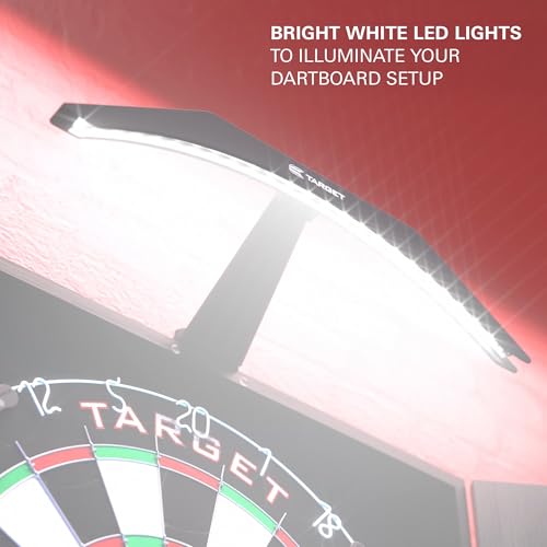 Target Darts Arc Dartboard Lighting System Home Cabinet Set