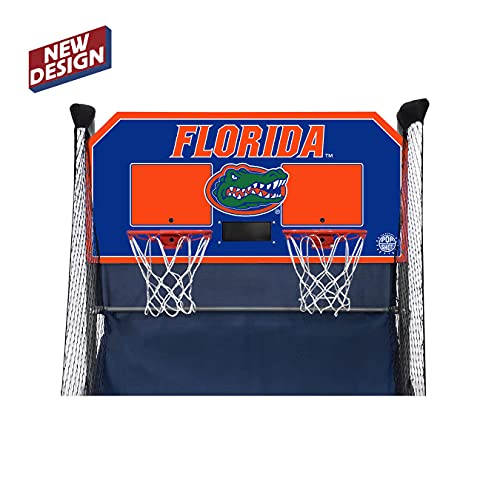 Pop-A-Shot - Home Dual Shot with NCAA Graphics l Sensor Scoring l 16 Game Modes l 7 Balls l Foldable Storage l for All NCAA Fans - style: Florida Gators