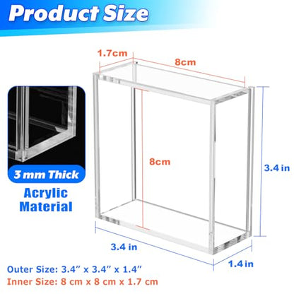 Cosmos Ice Hockey Puck Display Case Box Hockey Puck Wall Mount Holder Acrylic Display & Storage Showcase for Collectible Hockey Puck / Game Winning Puck, Memorabilia, Collectible Figure Stand (1)