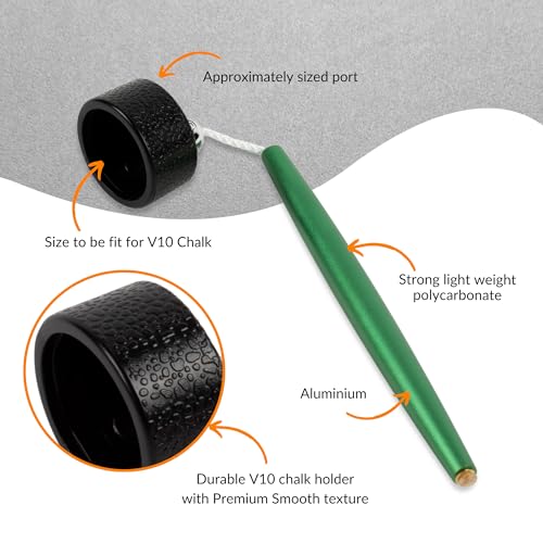 Aluminum Circle Pool Chalk Holder - Use with TAOM Pyro or TAOM V10 Chalk - Slip-in Pocket Pool Cue Chalk Holder - Cover Billiard Supplies - Snooker Accessory Chalk - color: Green