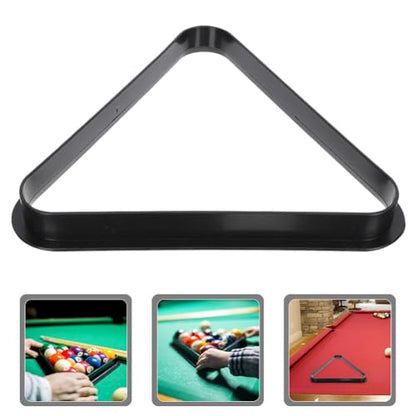 Yardwe Mini Triangle Pool Rack Billiard Ball Triangle Rack Diamond Rack Pool Table Ball Holder Positioning Rack for Miniature Pool Billiards Accessory - size: 12.9X12.9CM (Pack of 2)