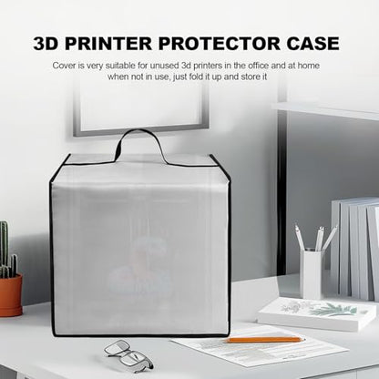 3D Printer Cover Heavy Duty Waterproof Anti-static Nylon Lid for FLASHFORGE Adventurer 5M 3D Printer,3D Printer Universal Protective Case (Silver) - color: Silver