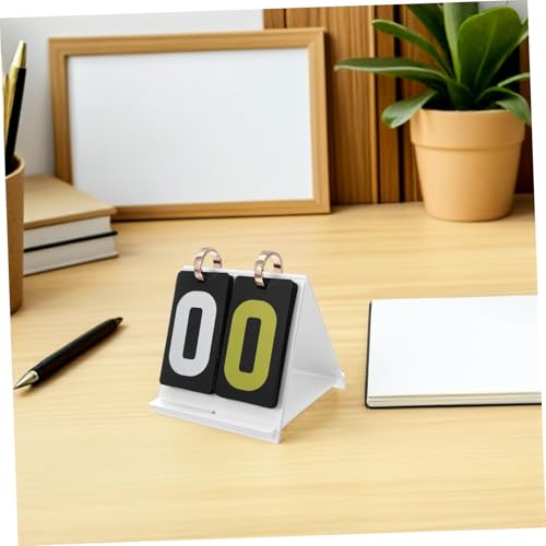 Manual Flip Scoreboard for Card Games Portable Scorekeeper with Large Display Thick PP PVC Construction Read Numbers for Tabletop Competitions and Sports