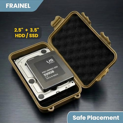 Hard Case 8x5 - Shockproof Foam for Beyblade X Launcher, HardDrive, M.2 NVMe, USB Disk | Office, Lab, Workshop, Travel | Water Repellent EDC Container