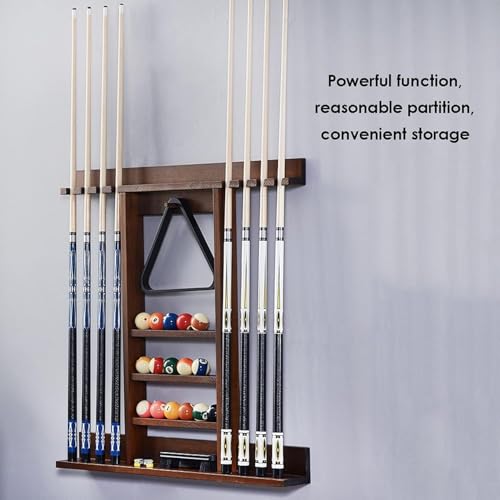 Freestanding Billiard Cue Rack, Pool Stick Holder With Anti-slip Base, Stable Load-bearing and Capacity To Hold Up To 18 Balls, Effectively Prevent Club Deformation and Save Space, for Game Room