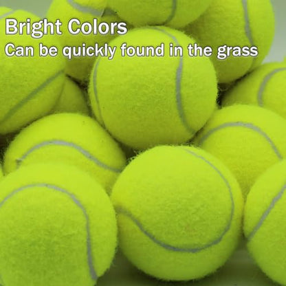 SHYUJAJIE Tennis Balls, 90 Pack Training Tennis Balls Bulk, High Elasticity Practice Tennis for Beginner, Exercise Playing Balls for Pet Dog - color: Multicolour