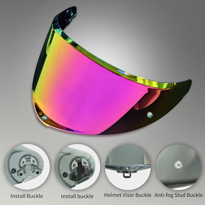 AGV K6 and K6S Visor (Rose red) - color: Rose Red