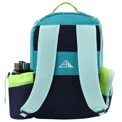 Axiom Discs Shuttle Disc Golf Backpack Bag (Choose Your Style and Color) - color: Mint/Dark Aqua, style: With Velcro Side Panel