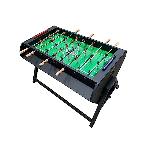 KICK Triplex 55″ Telescopic Rods 3-in-1 Swivel Multi Game Table – Foosball, Pool/Billiards & Air Hockey - color: Black