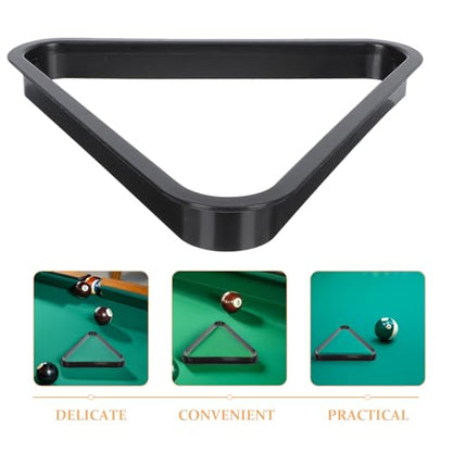 Yardwe Mini Triangle Pool Rack Billiard Ball Triangle Rack Diamond Rack Pool Table Ball Holder Positioning Rack for Miniature Pool Billiards Accessory - size: 12.9X12.9CM
