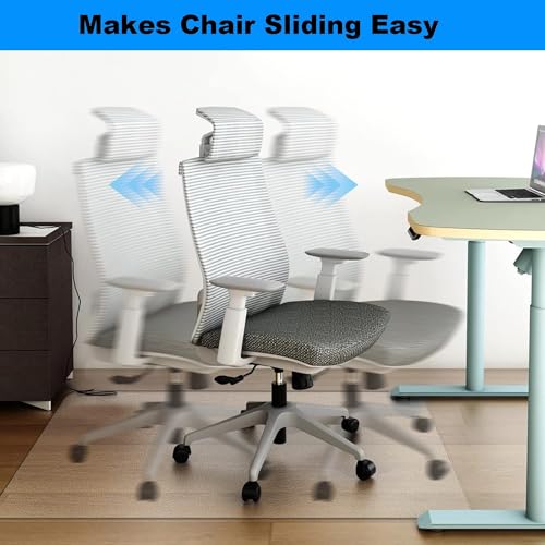 Transparent Hard Wood Tile Floor Mats, Table Protector for Carpeted Floors, Waterproof 16x39 24x51 27.5x55 31.5x63 35x71 in Slip Resistant (Size : 24x39in) - size: 24x39in