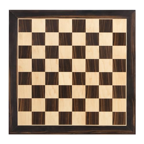BIVOMON 21.25’’ Wooden Chess Board Professional Tournament Chess Board with 2.2" Squares Large Chess Family Outdoor Board Games (Chess Boards Only)