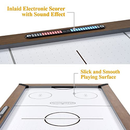 Barrington Billiards Air Hockey Table with Accessories, Perfect for Family Game Rooms | with Accessories - style: 5 Ft. Urban