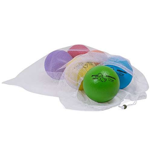 Champion Sports Rhino Skin Dodgeball Set – 6 Soft Foam Balls with Durable Coating, 6" or 7" for Gym, Playground Play - style: 6" Set of 6