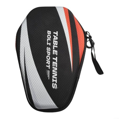FABULETTA Table Tennis Racket Case EVA Hard Shell Paddle Bag Water Resistant Storage Box Protective Holder For 2 And Balls Pong Equipment Carry Case - color: PB005-A model