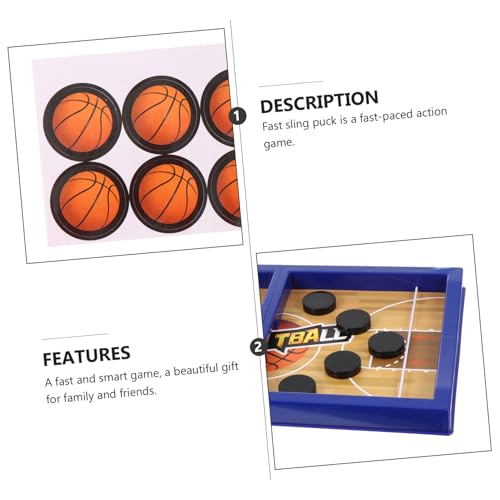 KESYOO Portable Board Games for Boys and Girls Catapult Chess Basketball Games Fast Sling Puck Enhance Competition Sense