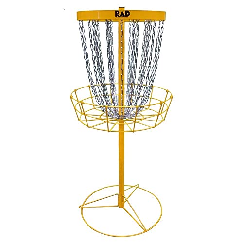 RAD Birdie Lite 24-Chain Disc Golf Basket - color: Yellow