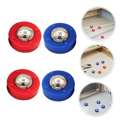 STOBAZA 30pcs Mini Shuffleboard Pucks Replacement Steel Plastic Rollers Lightweight Portable Tabletop Sliding Game Accessories for Family Gatherings and Party Fun