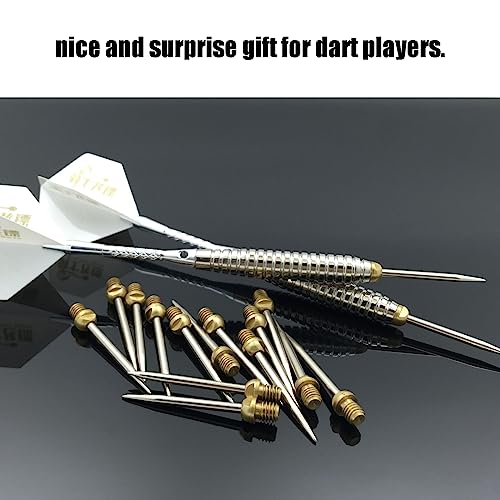 24 Pcs Dart Steel tip Converter Points with 2 Dart Sharpener, 2BA Dart Replacement Tips, Soft Dart Point Conversion Steel Transformation Dart Accessories for Metal Needel Tips Darts-2BA Screw Thread