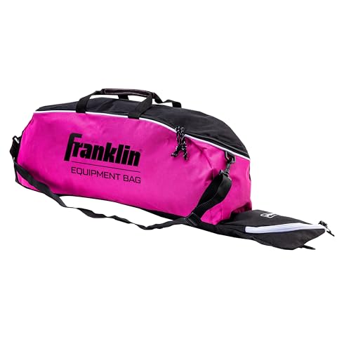 Franklin Sports Youth Baseball + Softball Bat Bag - Boys + Girls Tee Ball, Softball + Baseball Bag for Kids - color: Pink