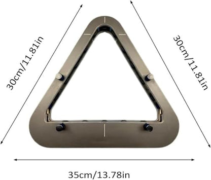Professional Billiard Rack, Heavy Duty Solid Wood Triangle & Diamond Racks, Gap-Free Precision for 8-Ball & 9-Ball Perfect Breaks, Essential Billiards Accessories - color: 8-ball