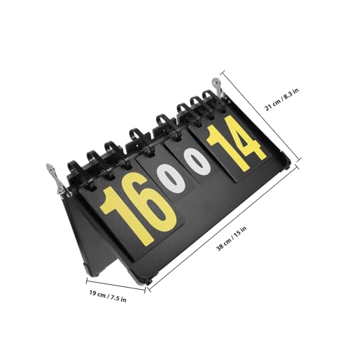 Luxshiny Portable Flip Scoreboard for Basketball and Softball, Reusable Competition Score Keeper with Desktop Tabletop Design for Sports and Coaching Use